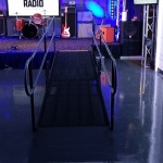 The rock group @PortugaltheMan was performing at a CBS soundstage in Chicago and one of the guitarists need wheelchair access. They turned to Bill Woods and Amramp Chicago to install this wheelchair ramp to provide access to the stage.