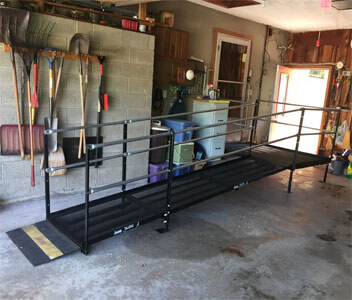 This ramp was recently installed by our Huntington, IN team for a customer located in Fort Wayne IN