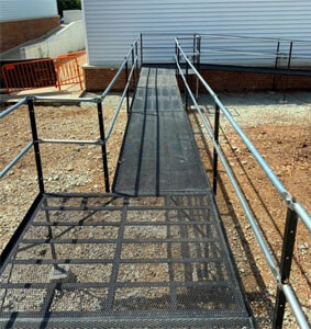 Amramp of DC/Maryland recently installed this wheelchair ramp for the new Leesburg premium outlets in VA