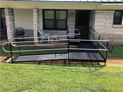 A ramp installed in Hamilton, AL for easy access to this customers home. Our Birmingham, AL team is happy to provide the modifications that best suit you