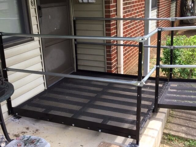 Dave Taylor and the Amramp East Tennessee team installed this ramp in Johnson, TN for the Johnson City Housing Authority.