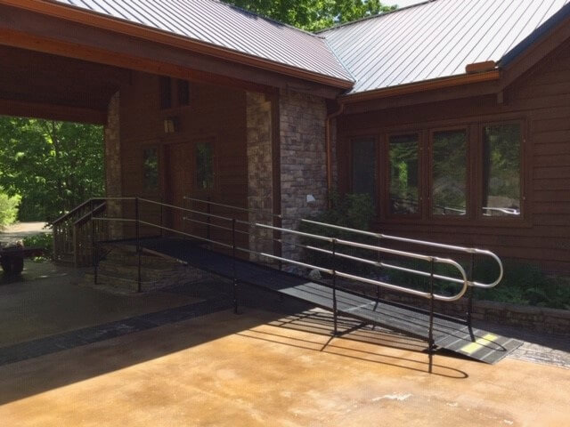 Dave Taylor and the Amramp East TN team installed this ramp at a beautiful home on top of Signal Mountain, just in time for the client to come home from rehab.
