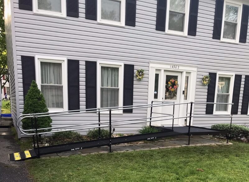 Amramp of Washington, DC installed this ramp in a matter of days for a client in Silver Spring, MD.