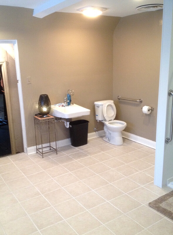 Nick Marcellino and the Amramp Philadelphia team completed this bathroom modification for a client in Elkins Park, PA.